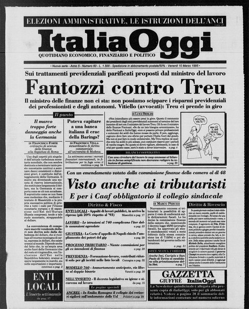 Italia oggi : quotidiano di economia finanza e politica